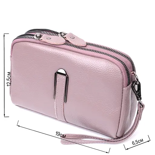 Сумка женская Vintage на два отделения из натуральной кожи 19х12.5х6.5 см sum0029051 - фото 3