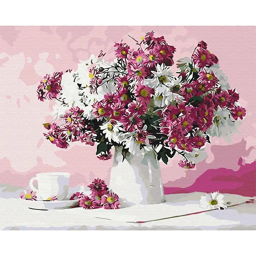 Набор для росписи по номерам Натюрморт в розовых тонах, 40x50 см, BS8746
