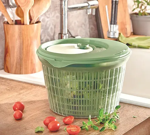 Контейнер для мытья и сушки салата Snips, зеленый, 4 л - фото 6