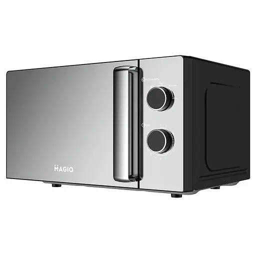 Мікрохвильова піч Соло Magio MG-405 700Вт 20л 5 рівнів потужності Таймер Сріблястий - фото 2