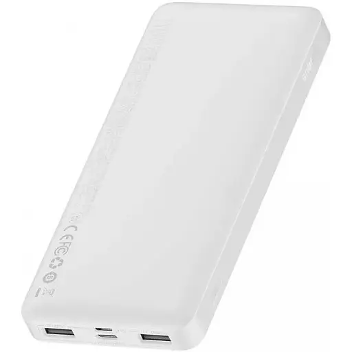 Павербанк Baseus Bipow Overseas PPBD050002 Power Bank портативний зарядний пристрій 10000 mAh Білий - фото 1