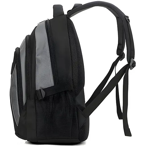 Універсальний міський рюкзак Justpack з ортопедичною спинкою 26х42х18 см сірий (8853) - фото 2