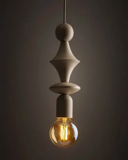 Підвісний світильник, люстра TK Lighting 10870 Tower E27 1x15W IP20 пісочний - фото 2