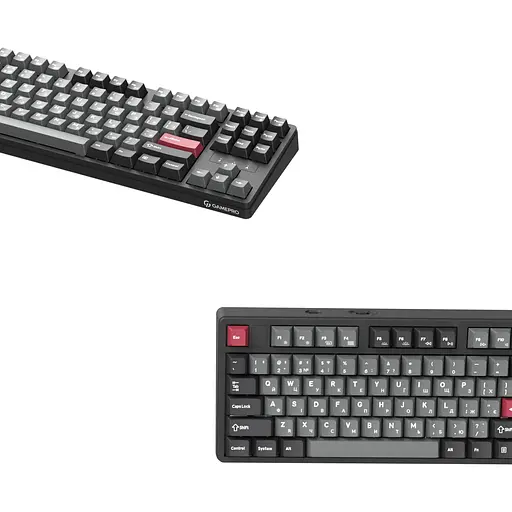 Клавіатура GamePro Asgard Ragnar Keychron Super Red Switch Wireless/Bluetooth/USB Black бездротова (MK285BK) - фото 4