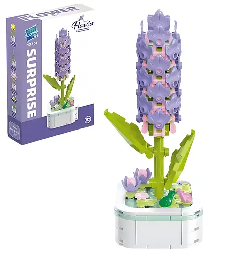 3D конструктор Flowers Гиацинт на 162 детали (25-109) - фото 3