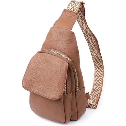 Женская сумка Vintage с одним плечевым ремнем из крупнозернистой экокожи 17х29х9 см sum0026945 - фото 1