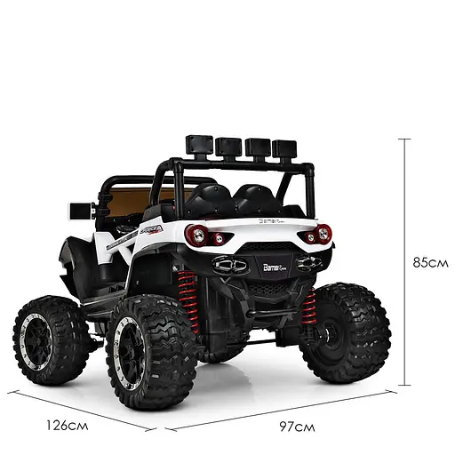 Електромобіль дитячий Bambi Racer M 3804EBLR-1 з USB і MP3 Білий - фото 5