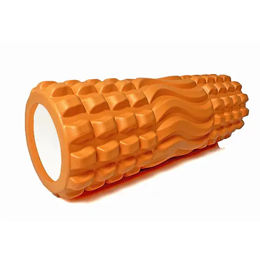 Масажний ролик EasyFit Wavyspines 33 см Помаранчевий (EF-2060-Or) - фото 1