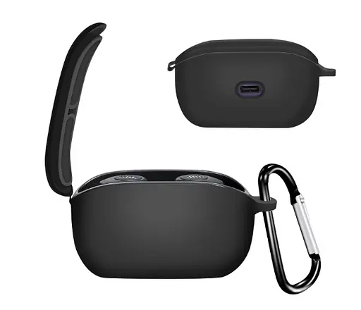 Чохол-накладка DK Silicone Candy Friendly з карабіном для JBL Wave 100 (black) - фото 2