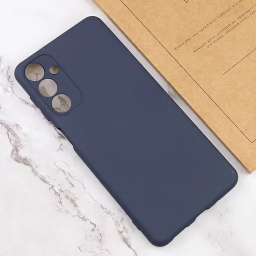 Чохол Silicone Cover Lakshmi Full Camera (A) для Samsung Galaxy M34 5G Синій / Midnight Blue - фото 4