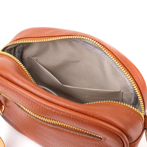 Стеганая сумка для женщин Vintage из натуральной кожи 20х14х7 см sum0027544 - фото 8