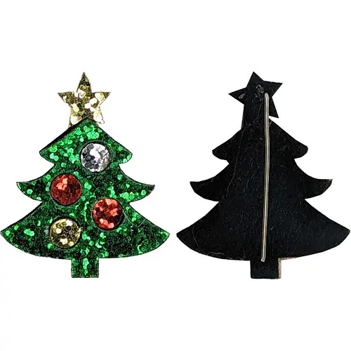 Сережки Елочка - фото 1