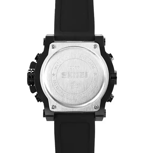 Часы мужские наручные спортивные Skmei 2065 (Черный с черным) - фото 8