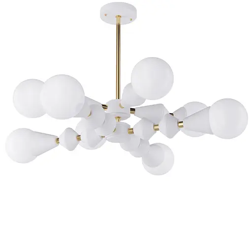 Люстра Dome V8 horizontal PikArt арт. 5990 Золотий/білий - фото 1