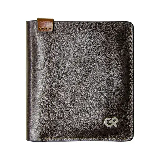 Мужской кожаный кошелек Grande Pelle 10х10х1.5 см acs0029276 - фото 1