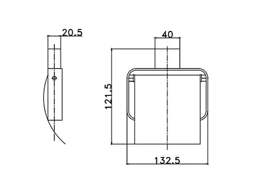 Держатель для туалетной бумаги ASIGNATURA Unique черный (85605802) - фото 2