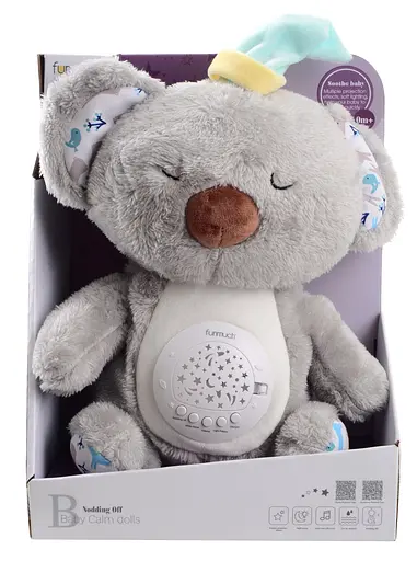 Іграшка-нічник Funmuch Коала з функцією колисання, проектором; колискові, білий шум (7120511) - фото 1