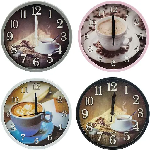 Настінний годинник D19см (552-1) (В асортименті) - фото 2