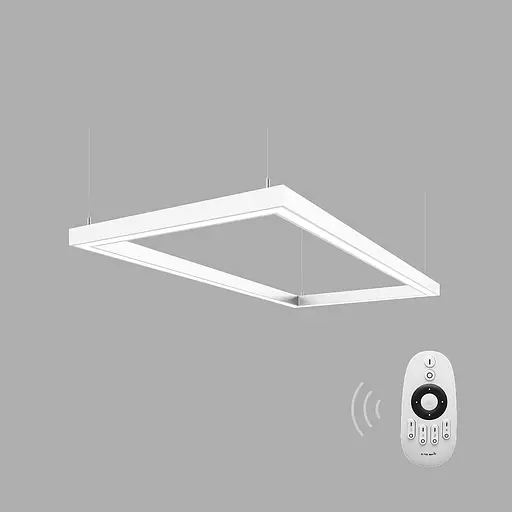 Димуємий світлодіодний світильник X-LED 180Вт прямокутник білий (1240x640x43) - фото 1