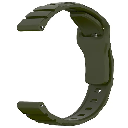 Силиконовый ремешок Defense для Smart Watch 20mm Dark Olive - фото 3