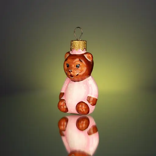 Ялинкова прикраса Різдвяні історії Донечка-ведмежатко скло (4820001154771) - фото 2