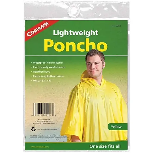 Пончо Coghlans Poncho One Size жовте (1053-CHL.9268)