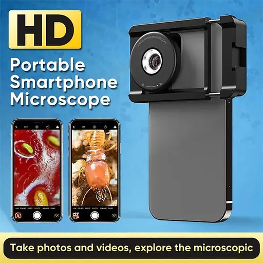 Мікроскоп для телефону Apexel MS009 HD Portable 100X Smartphone Microscope (APL-MS009) [84364] - фото 6