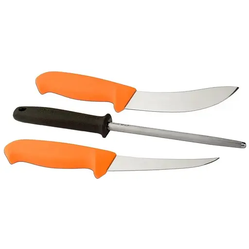 Набір Morakniv 2 ножа + Мусат Hunting Set 3000 Orange (12098)