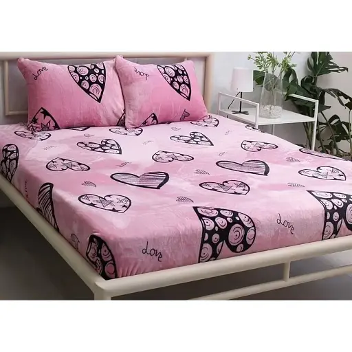 Простыня на резинке с наволочками TAG Tekstil 160х200х20 см 000267589