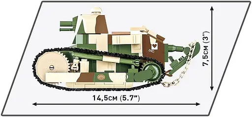 Конструктор COBI танк 1:35 Renault FT Victory Tank 1920 2992 - фото 3