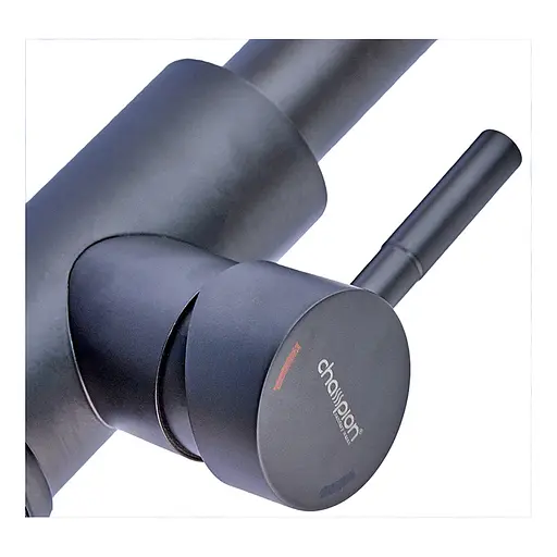 Смеситель для кухни с выдвижным изливом Champion Neo-014 Black CH0315 Черный матовый - фото 3