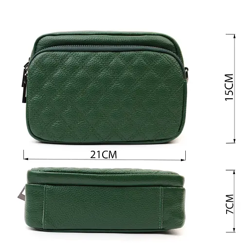 Кожаная женская сумка Vintage 21х15х7 см sum0026583 - фото 3