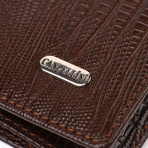 Мужской кожаный кошелек Canpellini 9.2х18.8х1 см acs0025605 - фото 4