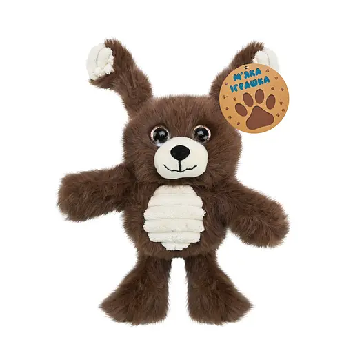 М'яка іграшка-потягушка MJ2406 Ведмедик 30см, в пакеті (6924050724065) - фото 1