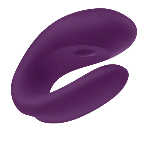 Вібратор для пари Satisfyer Double Joy Partner 9.1 см фіолетовий - фото 4