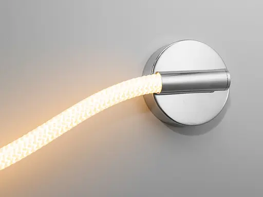 Сучасний світлодіодний світильник шланг, потужністю 18W, кольору-хрому - фото 4