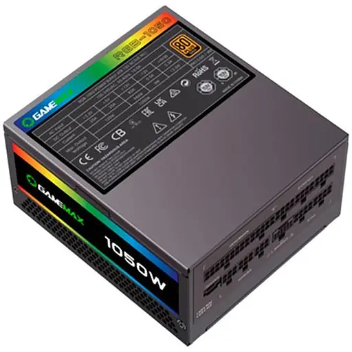 Блок живлення GameMax 1050W RGB1050 PRO (ATX3.03.1 PCIe5.0 (RGB1050 PRO (ATX3.03.1 PCIe5.0) - фото 3