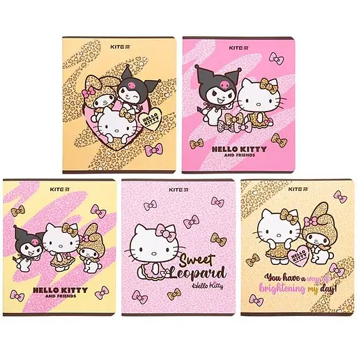 Набір зошитів Kite Hello Kitty А5 в клітинку 48 аркушів 10 шт. (HK23-259)