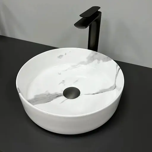 Умивальник VBI Prato marble nature накладний VBI-011404, Мармур - фото 1