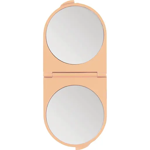 Дзеркало кишенькове Titania двостороннє 14x6 см абрикосове (1545 L абрикос)