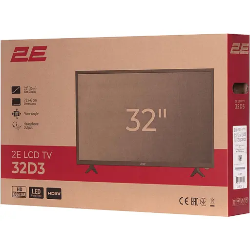 Телевізор 2E D3 32" LCD HD 2E-32D3 (149327) - фото 10