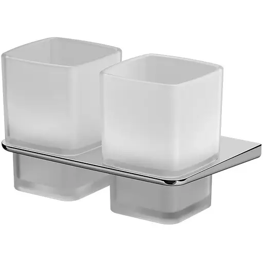 Склянка з настінним тримачем AM.PM Inspire 2.0 подвійна скляна A50A343400 хром - фото 1