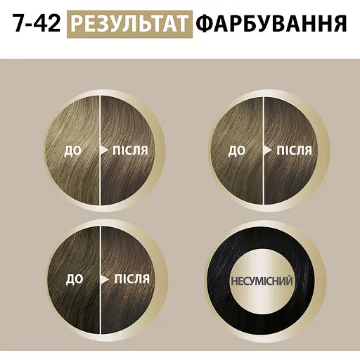 Фарба для волосся Creme Supreme №7-42 нюдовий русявий - фото 12