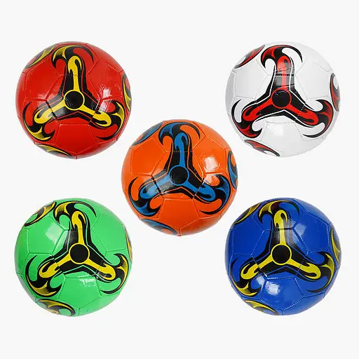 М’яч футбольний, 260-270 г, матеріал PVC, гумовий балон, розмір №5 (В асортименті) - фото 2