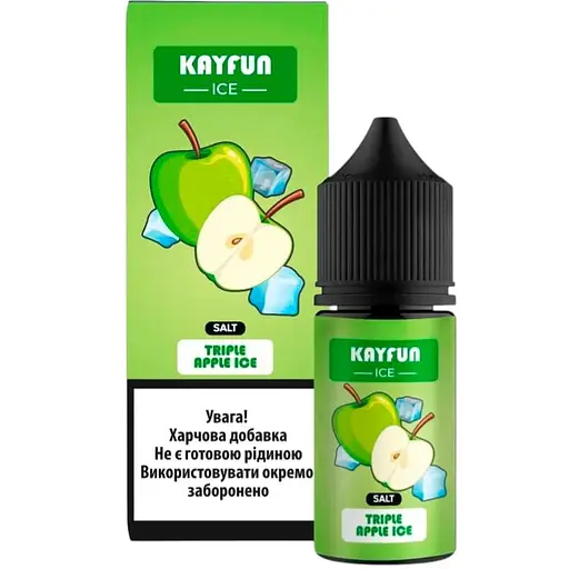 Набор компонентов для самозамеса солевой заправки Flavorlab Kayfun Ice Triple Apple Ice Тройное яблоко 30 мл, 0-50 мг (18739) - фото 1