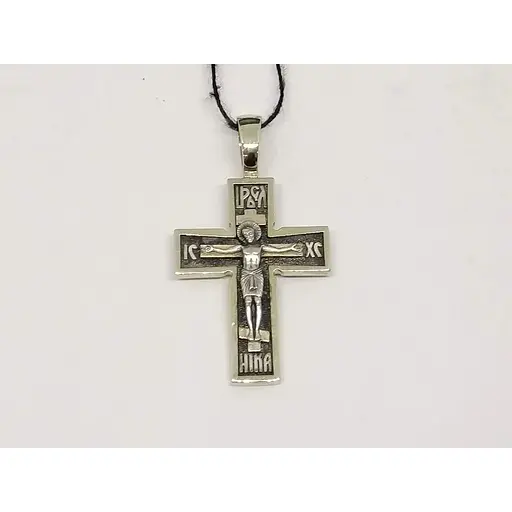 Золотой крестик Харьковская ювелирная фабрика. Распятие Христа. 11503-ЧБЕЛ - фото 3