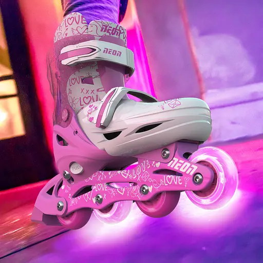 Ролики Neon Combo Skates Размер 34-37 Розовый - фото 5