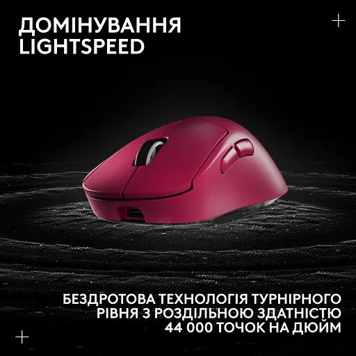 Миша комп'ютерна Logitech Pro X Superlight 2 Dex Pink (910-007371,910-007375) - фото 2
