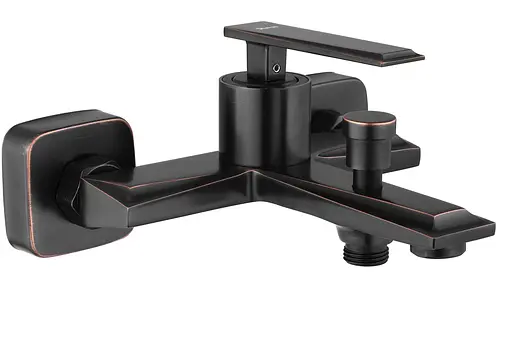 Смеситель для ванны Rea Romano настенный Old Black REA-B9903 Черный матовый - фото 4