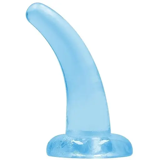 Фалоімітатор RealRock Crystal Clear, 12 см (блакитний) - фото 1
